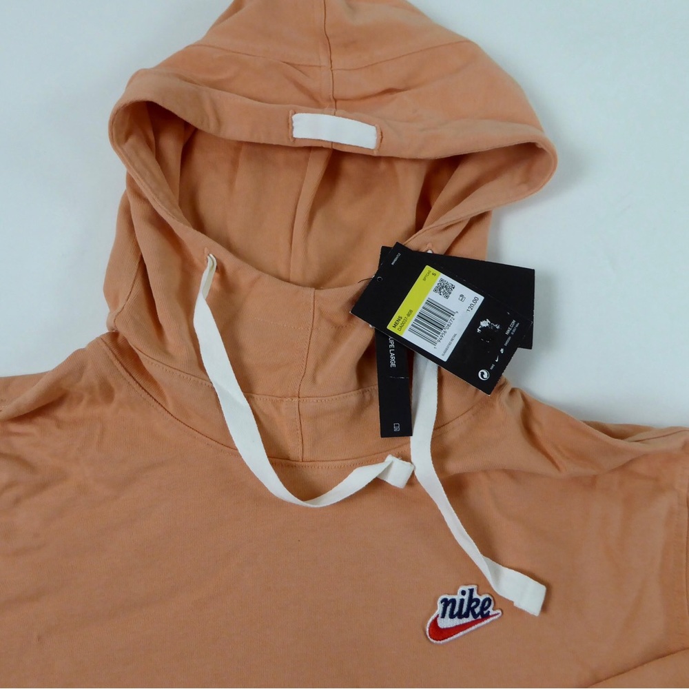Nike Sportswear Heritage Essentials Knit Pullover Hoodie Loose Fit Military NWT